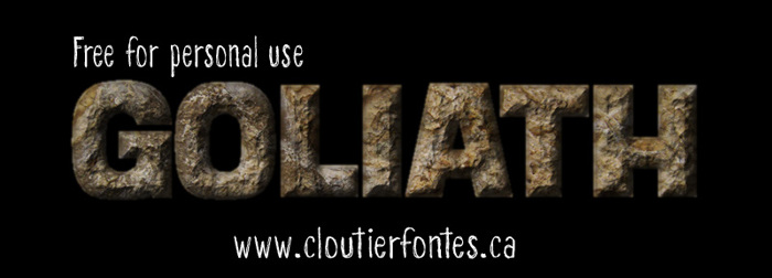 CF Goliath Demo Font poster