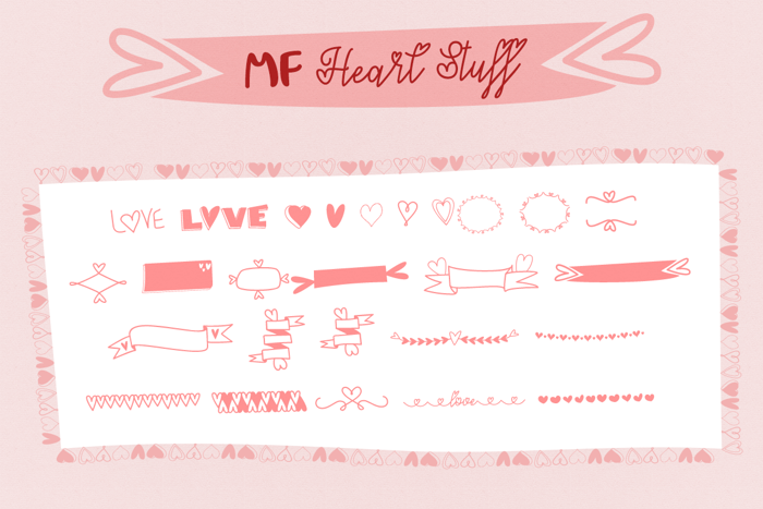 MF Heart Stuff Font
