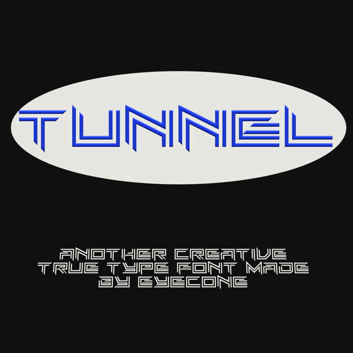 EC_Tunnel Font poster