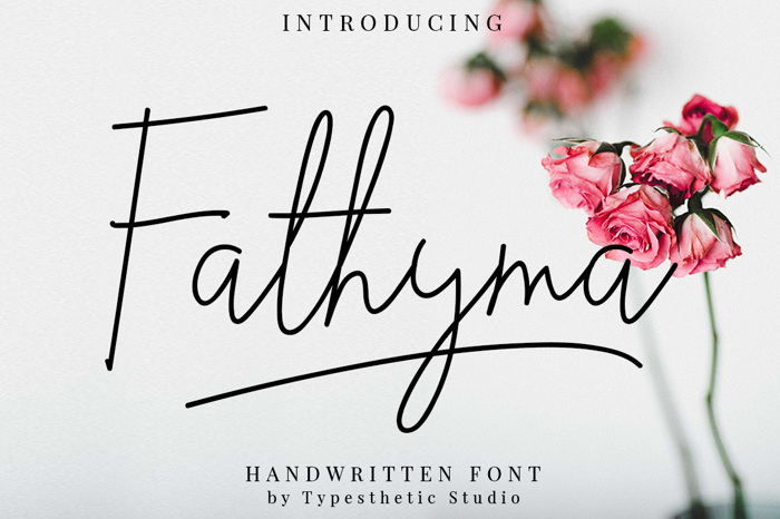 Fathyma Font poster
