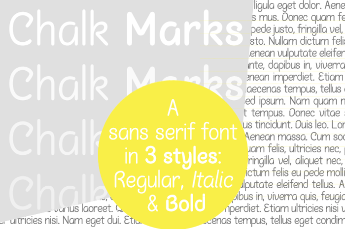 Chalk Marks Font poster