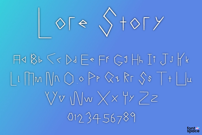 Lore Story Font poster