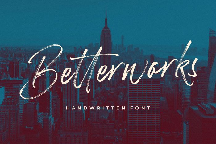 Betterworks Font poster