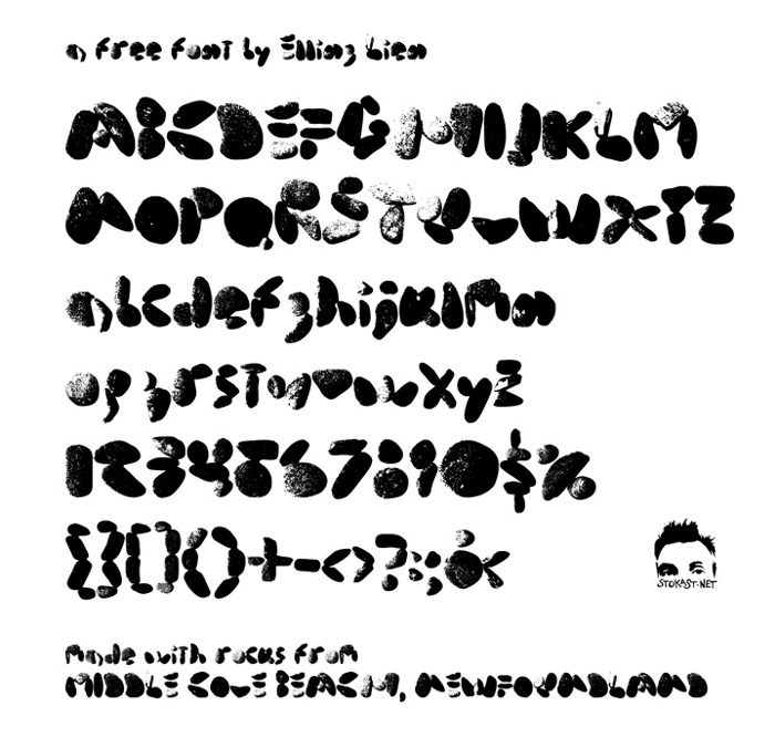 middle cove beach rocks Font poster