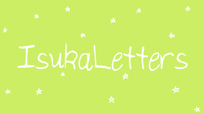 IsukaLetters Font poster