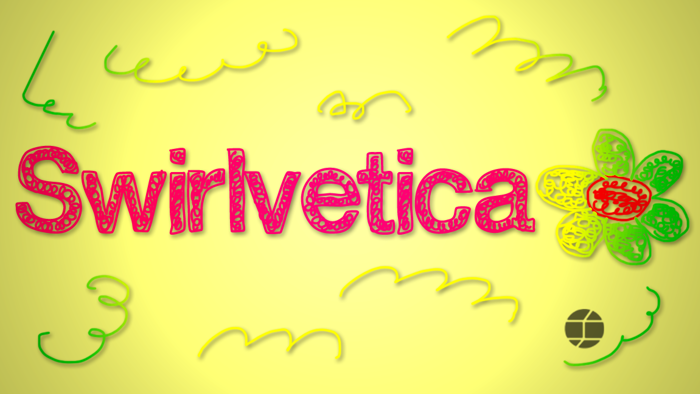 Swirlvetica Font poster