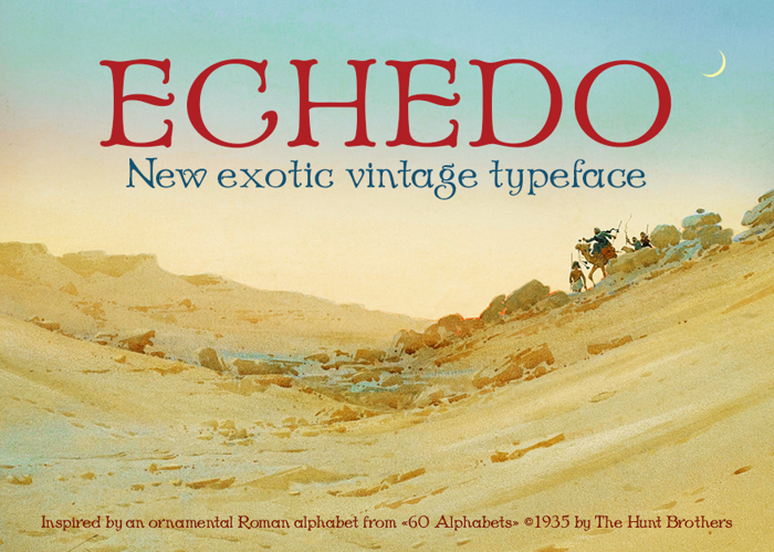 Echedo Font poster
