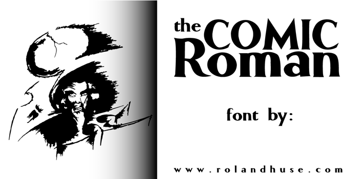 Comic Roman Font poster