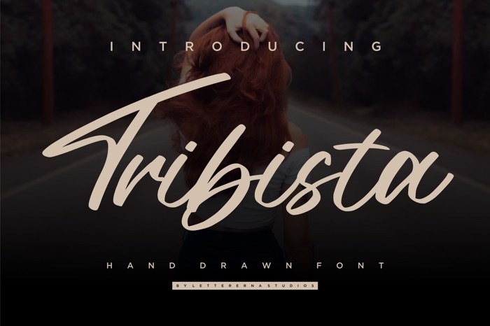 Tribista Font poster