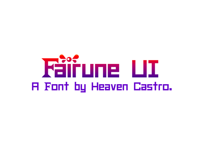 Fairune UI CHMC Font poster