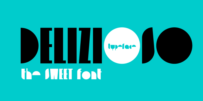 delizioso Font poster