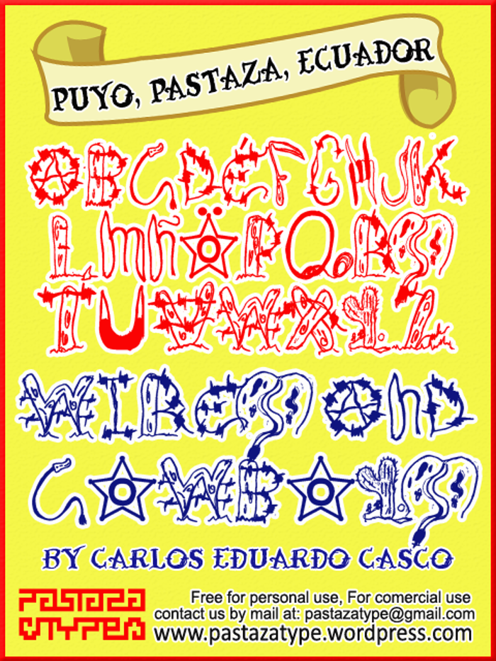 Wires and Cowboys Font poster