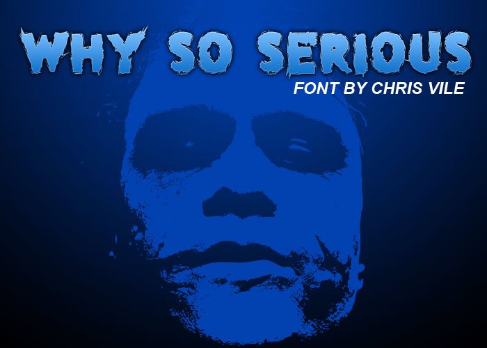 why so serious Font poster