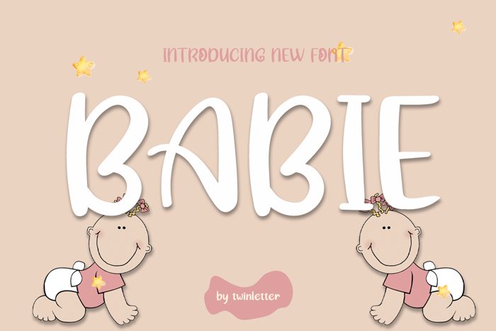 Babie Font poster