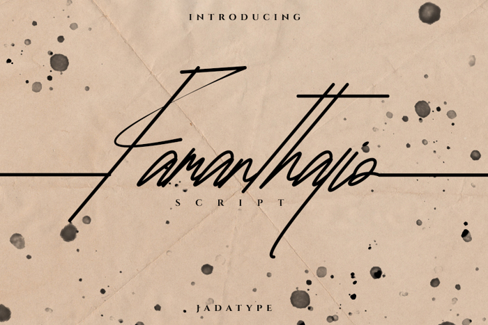 Famanthalio Font poster