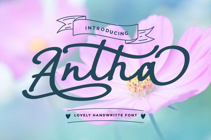 Antha Font poster