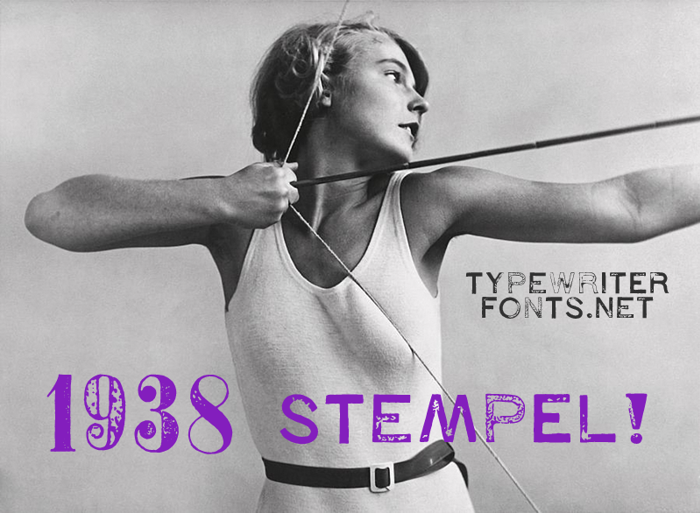 1938 STEMPEL Font poster