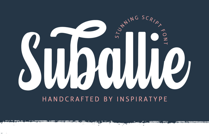 Suballie Font poster