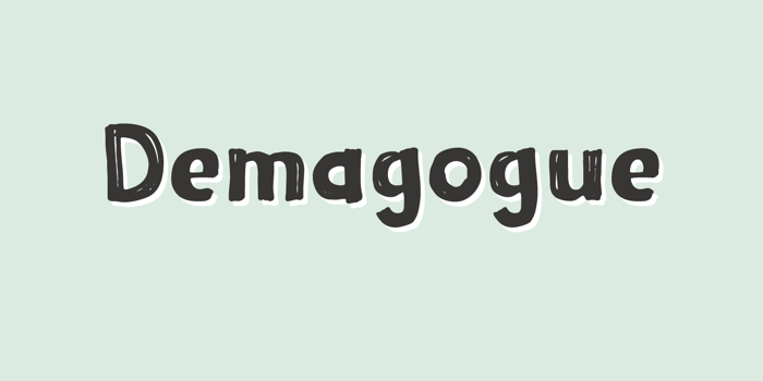 Demagogue DEMO Font poster