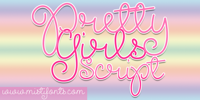 Pretty Girls Script Font poster
