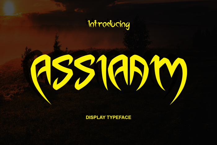 ASSIAM Font poster