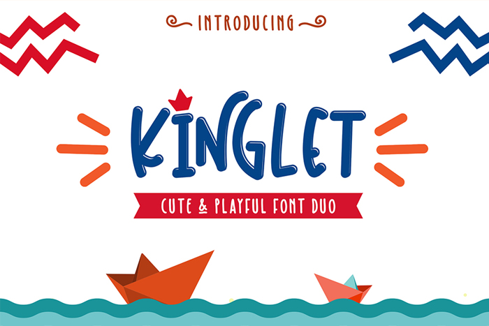 Kinglet Playful Font poster