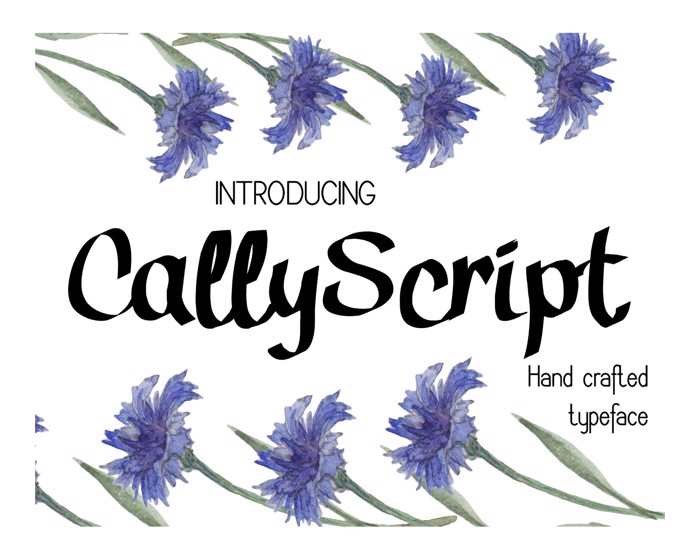 Cally Font poster
