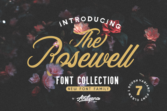 Rosewell Script Demo Font poster