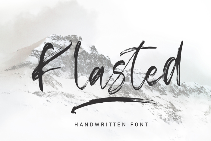 Klasted Font poster