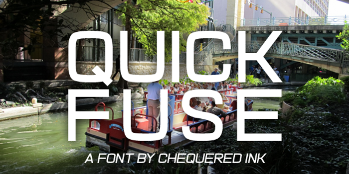 Quick Fuse Font poster