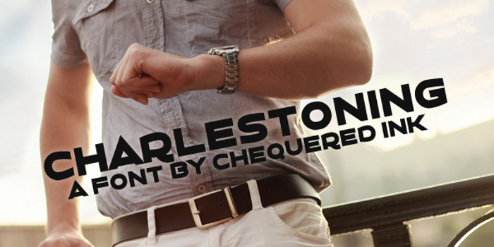 Charlestoning Font poster