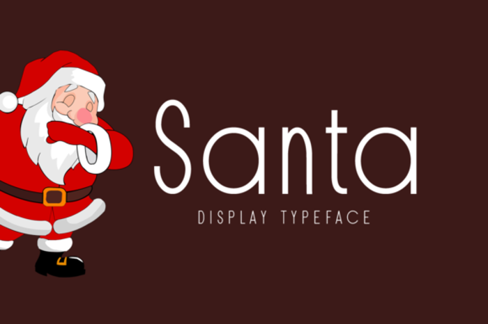 Santa Font poster