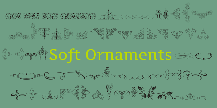 Soft Ornaments Font poster