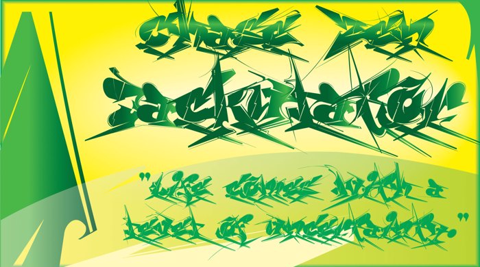 Chase Zen Jackulator Font poster