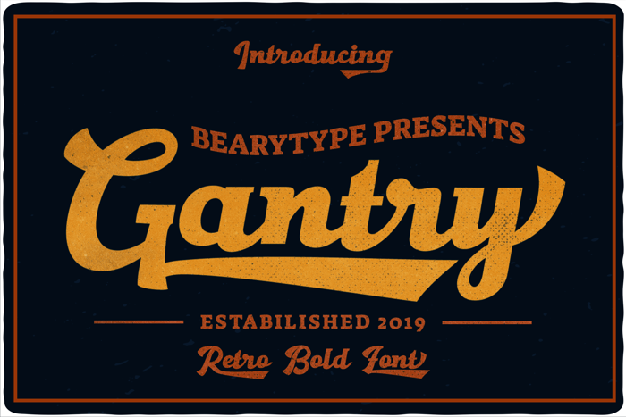 Gantry Font poster