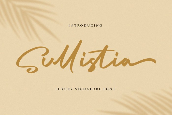 Sullistia Font poster