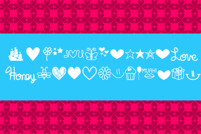 MF Dings Font poster