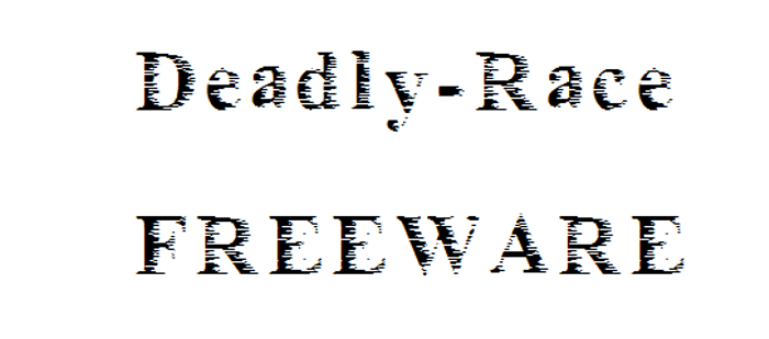 Deadly_race Font poster