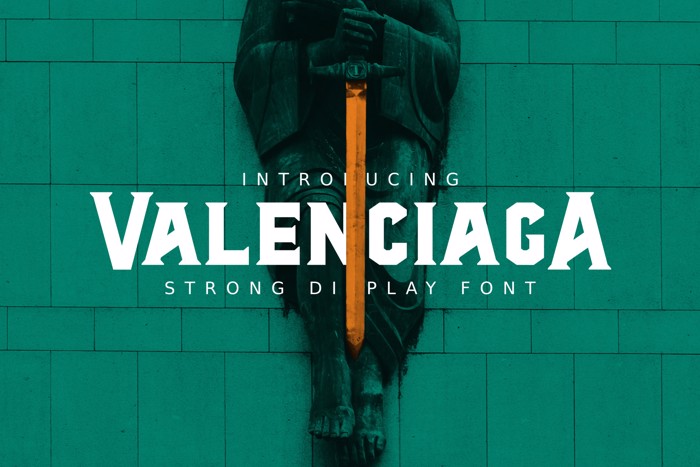 Valenciaga Font poster