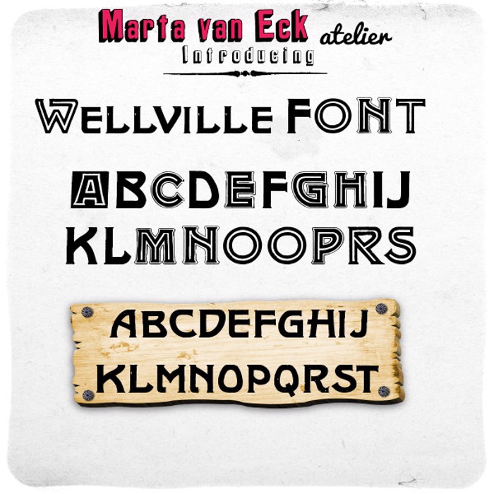 Wellville Font poster
