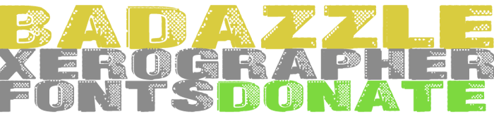 Badazzle Font poster