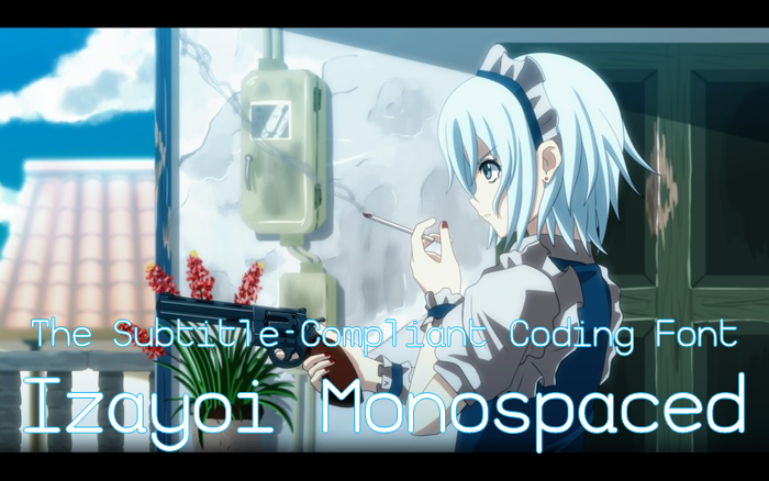 Izayoi Monospaced Font