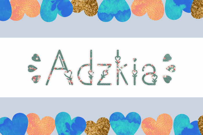 Adzkia Font