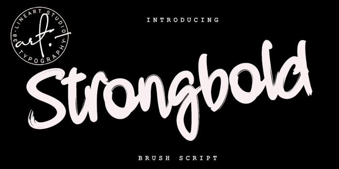 Strongbold Font poster