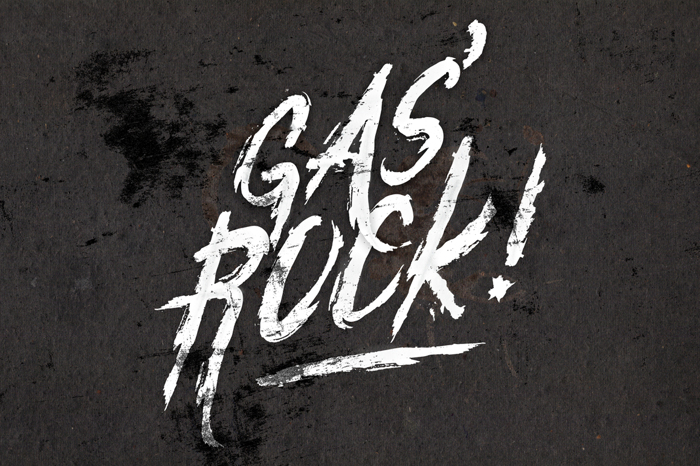 Gasrock Font poster
