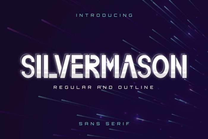 Silvermason Font poster