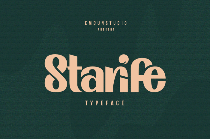 Starife Font poster