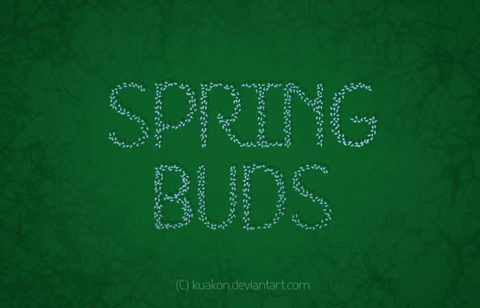 HKH Spring Buds Font poster