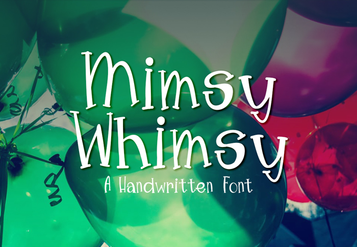 MimsyWhimsy Font poster