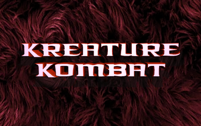 Kreature Kombat Font poster